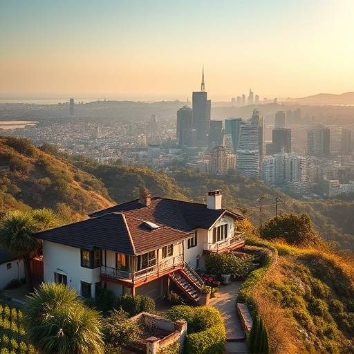 Classic Hollywood Hills bungalow with city views